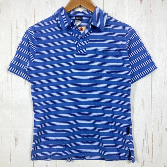 【Kid's L ブルー系】 2009 Patagonia ( パタゴニア ) キッズ オーガニック コットン ポロシャツ K Organic Cotton Short Sleeve Polo Shirt GSE オーガニックコットン ウェア トップス インナー
