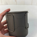 【OneSize グレー系】 Vargo ( ヴァーゴ ) チタニウム トラベルマグ 450 Titanium 450 Travel Mug シングルウォール フォールディングハンドル チタン クックウェア クッカー コッフェル z00060814  クッカー コ-7