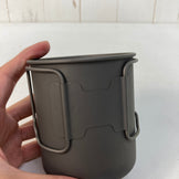 【OneSize グレー系】 Vargo ( ヴァーゴ ) チタニウム トラベルマグ 450 Titanium 450 Travel Mug シングルウォール フォールディングハンドル チタン クックウェア クッカー コッフェル z00060814  クッカー コ