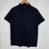 【Men's M ブラック系】 Yamatomichi ( 山と道 ) UL ショートスリーブ シャツ UL Short Sleeve Shirt シャドウリップ 超軽量 ポリエステル ウェア トップス インナー シャツ ショートスリーブシャツ 化繊 z000610