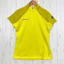 【Women's S イエロー系】 Mammut ( マムート ) イリニザ ジップ ティー Illiniza Zip-T ポリエステル ウェア トップス インナー シャツ ショートスリーブシャツ 化繊 ポーラテック・パワーグリッド z00054177  化繊 ショート-1