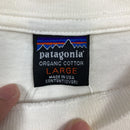【Men's L ホワイト系】 1990s Patagonia ( パタゴニア ) カヤック プリント オーガニックコットン Tシャツ Kayak Print Organic Cotton T-Shirt 生産終了モデル 入手困難 黒タグ オーガニックコットン ウェ-10