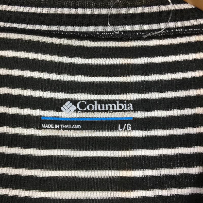 【Women's L ブラック系】 Columbia ( コロンビア ) オムニウィック ボーダー ロングスリーブ Tシャツ クルーネック 速乾 PL2629 Women's  化繊 ロングスリーブTシャツ クルーネック インナー シャツ トップス ウェア