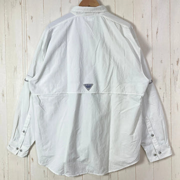 【Men's L ホワイト系】 Columbia ( コロンビア ) バハマ 2 ロングスリーブ シャツ Bahama II L S Shirt PFGシリーズ ナイロン ウェア トップス インナー シャツ ロングスリーブシャツ 化繊 z00059492  化繊 ロ - 0