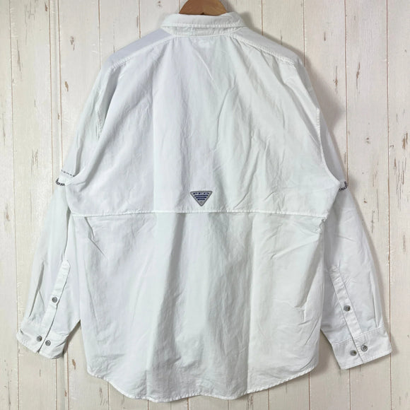 【Men's L ホワイト系】 Columbia ( コロンビア ) バハマ 2 ロングスリーブ シャツ Bahama II L S Shirt PFGシリーズ ナイロン ウェア トップス インナー シャツ ロングスリーブシャツ 化繊 z00059492  化繊 ロ