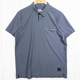 Men's Medium Gray Jackwolfskin Half-Button Shirt, Polyester, Short Sleeve, Synthetic, Top, Undershirt, z00053102