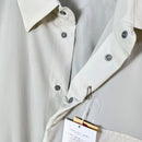 【Unisex L アイボリー系】 Paper Sky Wear ( ペーパースカイ ウェア ) ウィンドビッグシャツ WIND BIG SHIRT ECRU ナイロン ウェア トップス インナー シャツ ロングスリーブシャツ 化繊 z00053708 ECRU 化繊-5
