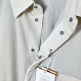 【Unisex L アイボリー系】 Paper Sky Wear ( ペーパースカイ ウェア ) ウィンドビッグシャツ WIND BIG SHIRT ECRU ナイロン ウェア トップス インナー シャツ ロングスリーブシャツ 化繊 z00053708 ECRU 化繊