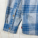 【Men's S ブルー系】 Aclima ( アクリマ ) レジャーウール リボーン ウール シャツ LeisureWool ReBorn Wool Shirt 106310 367 CHECK LIGHT GREY/JEANS z00055897 367 CH-9