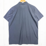 Men's Medium Gray Jackwolfskin Half-Button Shirt, Polyester, Short Sleeve, Synthetic, Top, Undershirt, z00053102