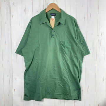 【Men's L グリーン系】 2008 Patagonia ( パタゴニア ) スウィーキー クリーン ポロシャツ Squeaky Clean Polo Shirt MED オーガニックコットン ウェア トップス インナー シャツ ショートスリーブシャツ コットン