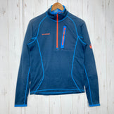 【Men's S ネイビー系】 Mammut ( マムート ) エイス ワンド ジッププル ライト Eiswand Zip Pull Light アイガーエクストリームシリーズ ウェア トップス インナー シャツ ロングスリーブシャツ 化繊 z00059356  化