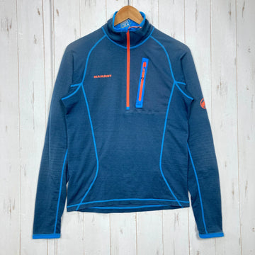 【Men's S ネイビー系】 Mammut ( マムート ) エイス ワンド ジッププル ライト Eiswand Zip Pull Light アイガーエクストリームシリーズ ウェア トップス インナー シャツ ロングスリーブシャツ 化繊 z00059356  化