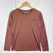 【Women's L ブラウン系】 The North Face ( ザ・ノースフェイス ) ロングスリーブ テンセグリティ グラフィック ティー L/S Tensegrity Graphic Tee ポリエステル ウェア トップス インナー シャツ ロングスリーブTシ
