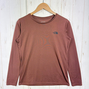 【Women's L ブラウン系】 The North Face ( ザ・ノースフェイス ) ロングスリーブ テンセグリティ グラフィック ティー L/S Tensegrity Graphic Tee ポリエステル ウェア トップス インナー シャツ ロングスリーブTシ