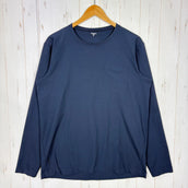 【Men's M ネイビー系】 Houdini ( フーディニ ) カバー クルー Cover Crew ポリエステル ウェア トップス インナー シャツ ロングスリーブTシャツ クルーネック 化繊 z00059686  化繊 ロングスリーブTシャツ クルーネック