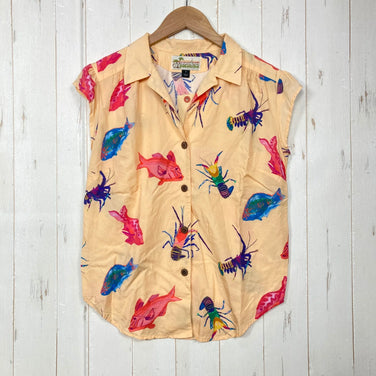 【Women's 2 ベージュ系】 2020 Patagonia ( パタゴニア ) ライトウェイト パタロハ シャツ Lightweight Pataloha Shirt SHVP レーヨン ウェア トップス インナー シャツ ショートスリーブシャツ  z000604