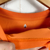 Men's Large Orange Montbell WIC Long Sleeve T-Shirt, Polyester, Crew Neck, Synthetic, Top, Undershirt, z00053643