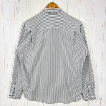 【Men's S ホワイト系】 Ridge Mountain Gear ( リッジマウンテンギア ) ベーシック ロングスリーブ シャツ ストライプ Basic Long Sleeve Shirt "Stripe" ポリエステル ウェア トップス インナー シャツ - 0