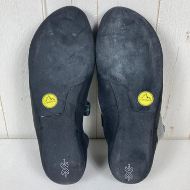 Unisex, Size 26.4cm, Gray. La Sportiva Aragon Clay and Jasmine Green Leather Rock Climbing Shoes (z00053862). Clay and Jasmine Green.