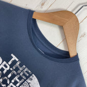 【Women's S ネイビー系】 The North Face ( ザ・ノースフェイス ) ショートスリーブフットプリントロゴティー S/S Footprint Logo Tee ポリエステル ウェア トップス インナー シャツ ショートスリーブTシャツ クルーネック