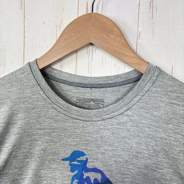 【Men's M グレー系】 Patagonia ( パタゴニア ) キャプリーン ベースレイヤー Caplene Baselayer ウェア トップス インナー シャツ ショートスリーブTシャツ クルーネック 化繊 z00054258  化繊 ショートスリーブT