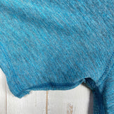 Duckworth Vapor T恤，女款中号，蓝色。美利奴羊毛上衣，内衣，短袖圆领T恤。产品编号：z00053828。