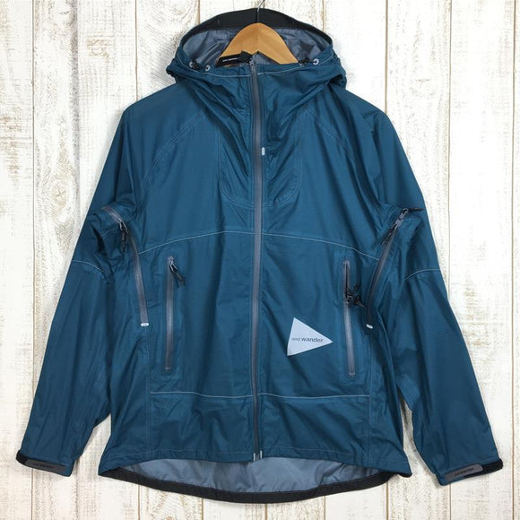 【Women's S ブルー系】 And Wander ( アンドワンダー ) スリーレイヤー ウルトラライト レイン ジャケット 3L Ul Rain Jacket レインシェル フーディ 574-3111033 Women's レインシェル アウター ジャケット - 【公式】2ndGEAR（セカンドギア）Webショップ【登山用品・アウトドア用品専門 買取販売店】
