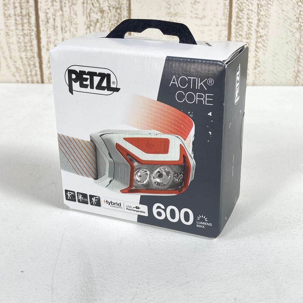 [One Size Red] Petzl Actic Core Rechargeable LED Headlamp 600 Lumens E065AA/E065AA03 03 Red Headlamp Lighting Gear