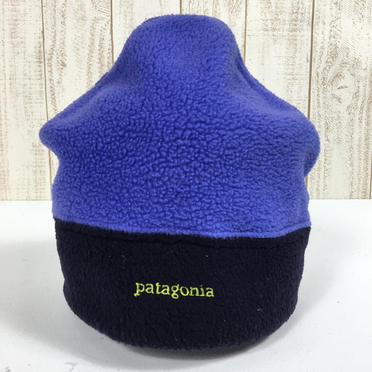 [L 蓝色] Patagonia Synchilla Alpine 帽子 长春花 x 蓝莓羊毛毛线帽 美国制造 复古停产型号 难以获得 28920 Periw