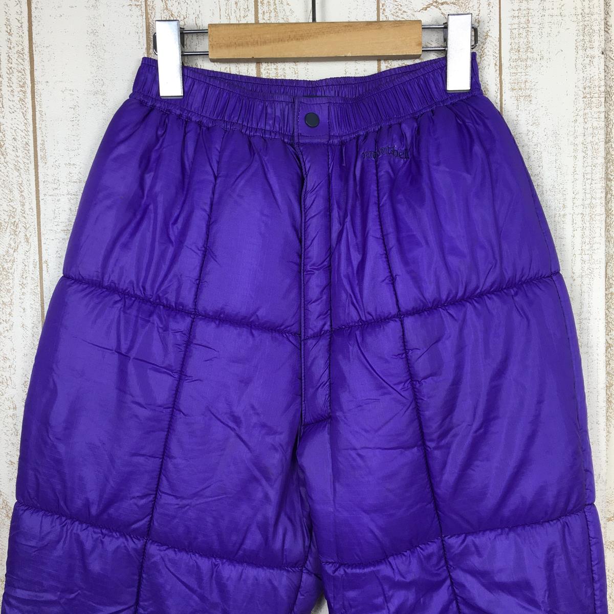 [Men's M Purple] Montbell Exceloft Insulated Pants, Padding, Asian Men's Synthetic Insulated Long Pants, Bottoms, Wear