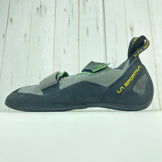 Unisex, Size 26.4cm, Gray. La Sportiva Aragon Clay and Jasmine Green Leather Rock Climbing Shoes (z00053862). Clay and Jasmine Green.