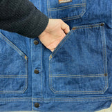 【Men's S ネイビー系】 2018 Patagonia ( パタゴニア ) スティール フォージ デニム ジャケット Steel Forge Denim Jacket DDNM / Dark Denim 生産終了モデル 入手困難 オーガニックコットン ウェア