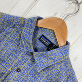 【Men's S ブルー系】 1998 Patagonia ( パタゴニア ) ドリームタイムシャツ Dreamtime Shirts Abacus: True Blue 生産終了モデル 入手困難 ウェア トップス インナー シャツ ショートスリーブシャツ コット