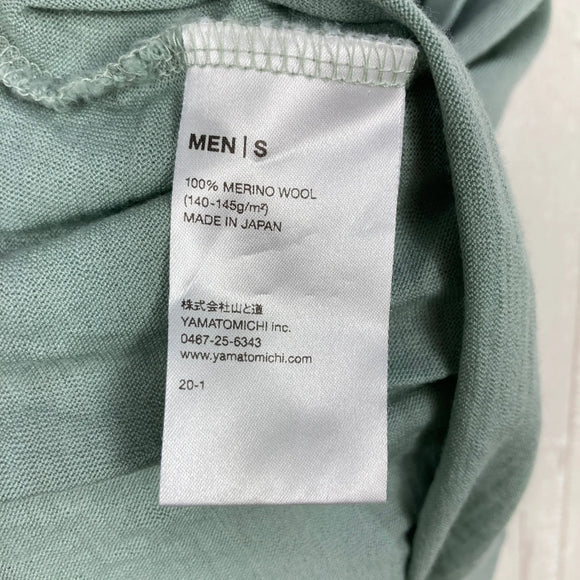 【Men's S グリーン系】 Yamatomichi ( 山と道 ) 100 パーセント ライト メリノ スリーブレス 100% Light Merino Sleeveless メリノウール100% 日本製 メリノウール ウェア トップス インナー シャツ タンク