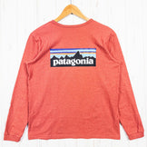 【Women's S レッド系】 2023 Patagonia ( パタゴニア ) ロングスリーブ P-6ロゴ レスポンシビリティー Long-Sleeved P-6 Logo Responsibili-Tee BURD コットン ウェア トップス インナー シャツ