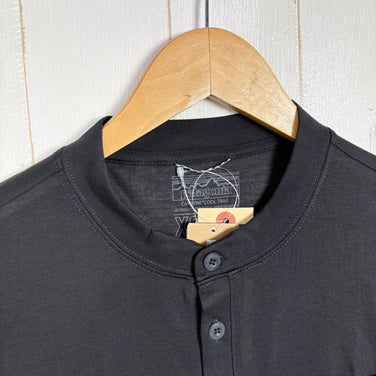 【Men's XS ブラック系】 2020 Patagonia ( パタゴニア ) キャプリーン クール トレイル バイク ヘンリー Capilene Cool Trail Bike Henley ポリエステル ウェア トップス インナー シャツ ショートスリーブシャ