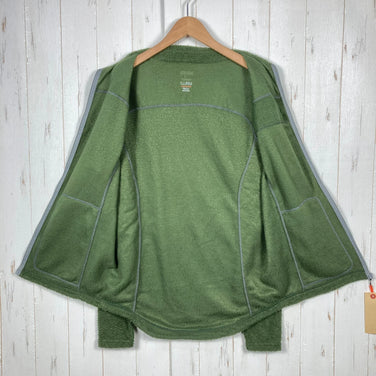 男女通用大号绿色 Omm Core 抓绒外套，运动抓绒，保暖透气，涤纶材质，外套，夹克，抓绒，z00053959