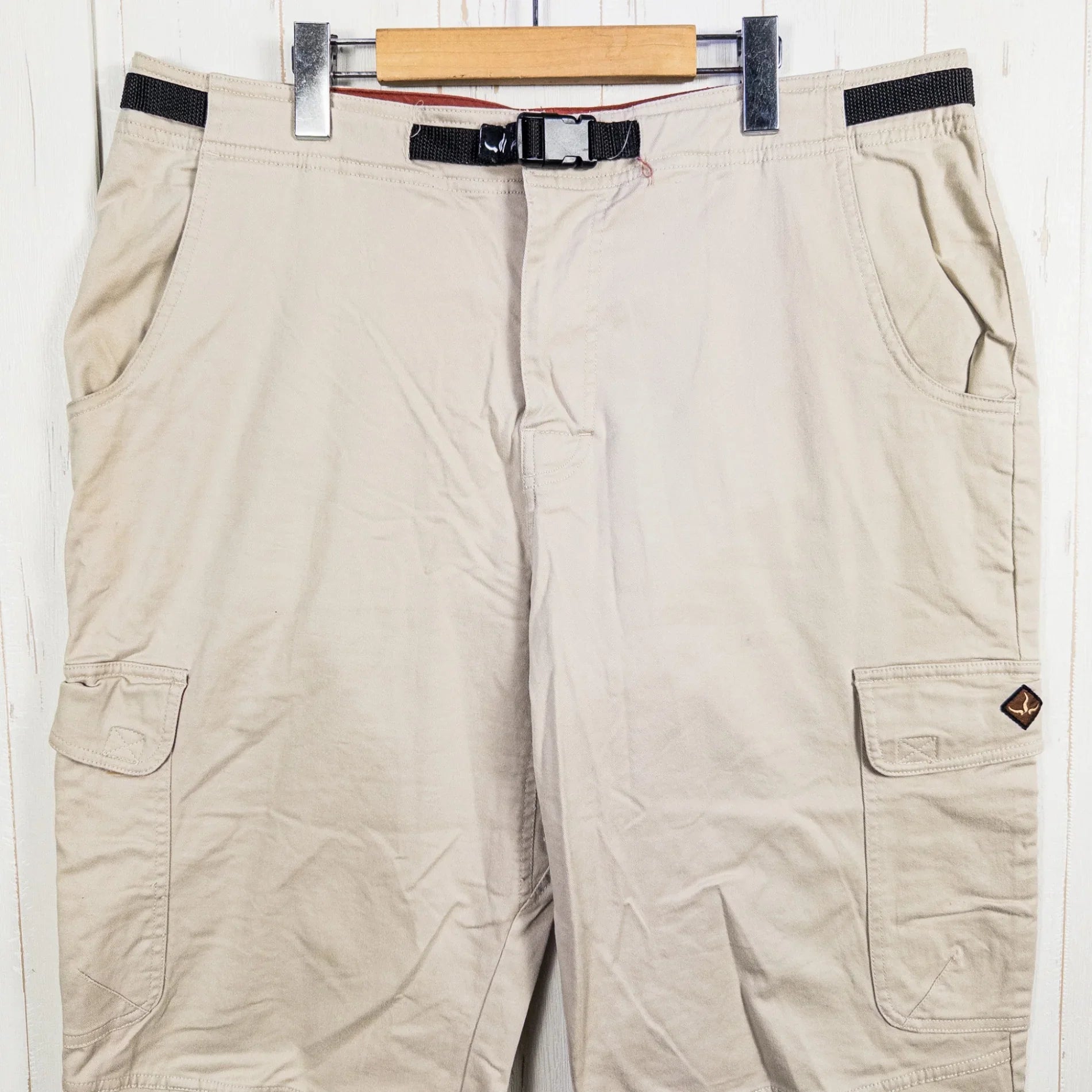 【Men's XL ベージュ系】 2000s Prana ( プラナ ) クライミング ニッカー パンツ Climbing Knicker Pants 生産終了モデル 入手困難 クロップドパンツ クライミングパンツ コットン ウェア ボトムス ショーツ ショートパンツ - 【公式】2ndGEAR（セカンドギア）Webショップ【登山用品・アウトドア用品専門 買取販売店】