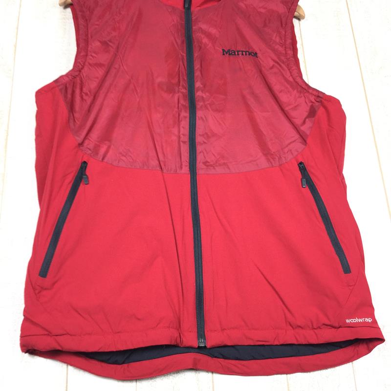 【Men's XL レッド系】 Marmot ( マーモット ) クライム ウールラップ ベスト Climb Woolwrap Vest MJM-F7008 Asian Men's  ウール ベスト トップス ウェア