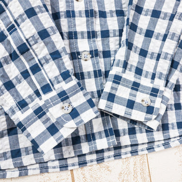 【Women's M ネイビー系】 Marmot ( マーモット ) キューディー ブロック チェック ロングスリーブ シャツ QD Blick Check Long Sleeve Shirt ポリエステル TOWLJB76 Asian Women's シアサッカ－ - 【公式】2ndGEAR（セカンドギア）Webショップ【登山用品・アウトドア用品専門 買取販売店】