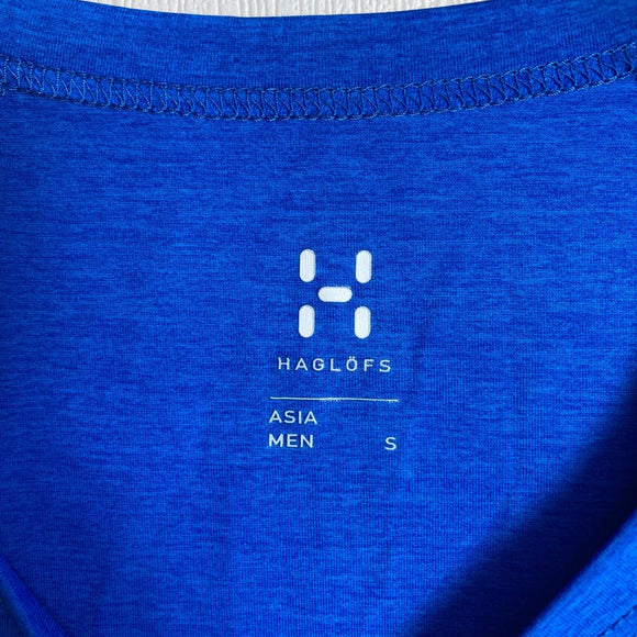 【Men's S ブルー系】 Haglofs ( ホグロフス ) ソーン ショートスリーブ ティー THORN SS TEE ポリエステル ウェア トップス インナー シャツ ショートスリーブTシャツ クルーネック 化繊 z00056214  化繊 ショートスリー
