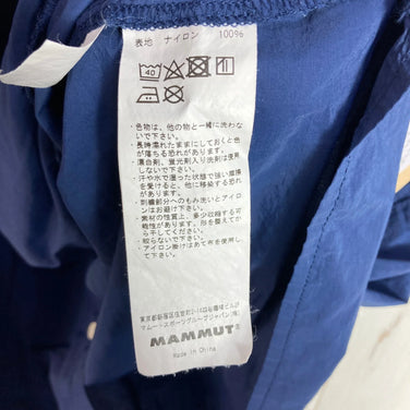 男式小号海军蓝 Mammut Boulder 衬衫，短袖，尼龙，上衣，汗衫，合成纤维，z00053834