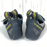 Unisex, Size 26.4cm, Gray. La Sportiva Aragon Clay and Jasmine Green Leather Rock Climbing Shoes (z00053862). Clay and Jasmine Green.