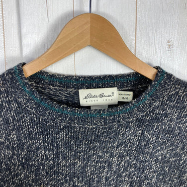 男士黑色中号 1990 年代 Eddie Bauer 羊毛针织衫。复古正品，难得一见的羊毛上衣、外套、抓绒夹克。产品编号：z00054496