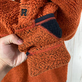 【Men's L オレンジ系】 2004 Patagonia ( パタゴニア ) R2 ボディ ラグ プルオーバー R2 Body Rug Pullover tiki wood heather 生産終了モデル 入手困難 ハイパイルフリース R1ストレッチパネル US