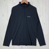 【Men's S グレー系】 Montbell ( モンベル ) WIC. ボーダー ロングスリーブ ジップ シャツ WIC. Border Long Sleeve Zip Shirt ポリエステル ウェア トップス インナー シャツ ロングスリーブシャツ 化繊