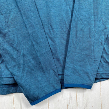 男士大号海军蓝 Millet KUHTAI II 羊毛拉链长袖衬衫，羊毛，上衣，内衣，长袖衬衫，羊毛，z00054170