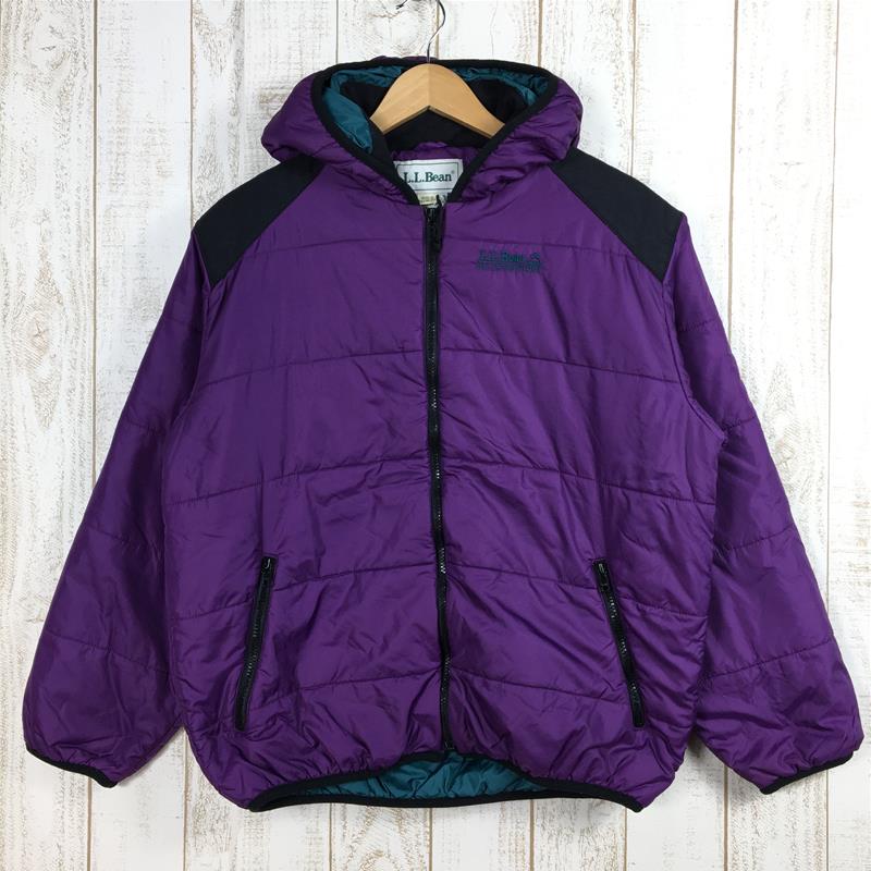 [儿童 XL 紫色] Llbean Primaloft 保暖连帽夹克男式 S 同等复古停产型号很难找到国际 K