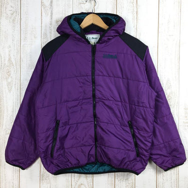 【Kid's XL パープル系】 Llbean ( エルエルビーン ) プリマロフト インサレーション フーディ Primaloft Insulation Hoody ジャケット MEN's S相当 ビンテージ 生産終了モデル 入手困難 International K